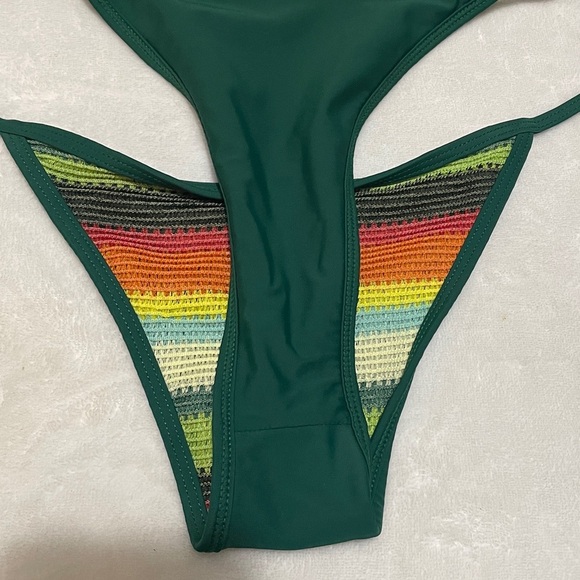 Seamolly Striped Tie Side Tankini Set Sz XL - Picture 6 of 8